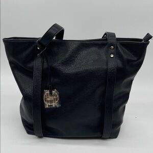 NWOT House of Harlow 1960 Black Tote with Gold Accents
